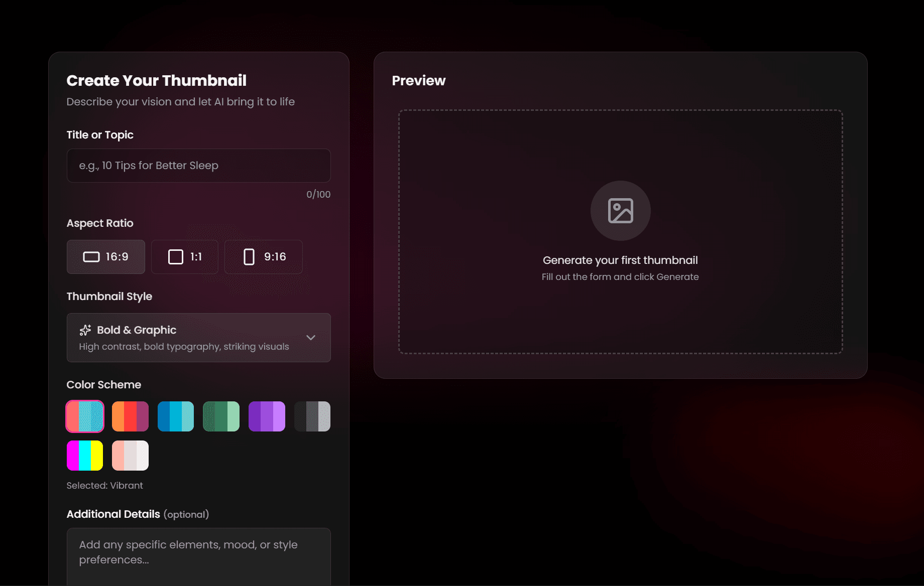 hero section showcase